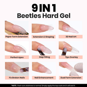 beetles builder gel 60g jar beside ruler for size and capacity comparison