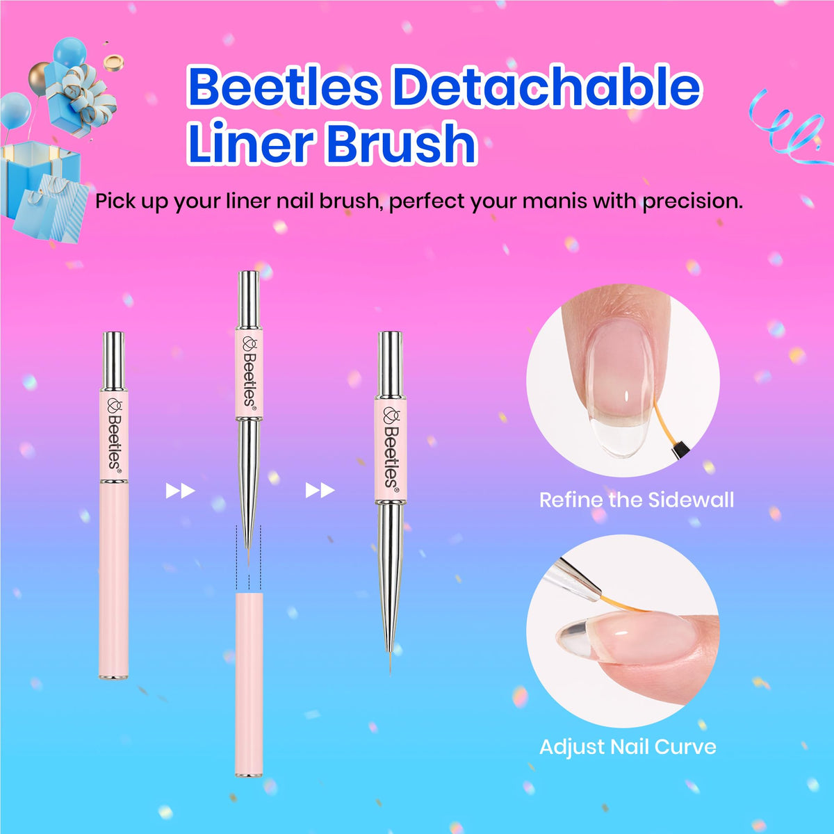 beetles Gel Polish sealed nail with high gloss finish showing long-lasting shine