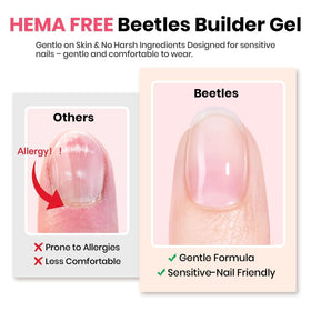 Beetles Gel Polish close-up of gel texture highlighting smooth self-leveling