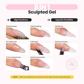 Beetles builder gel texture close-up highlighting smooth jelly consistency benefit
