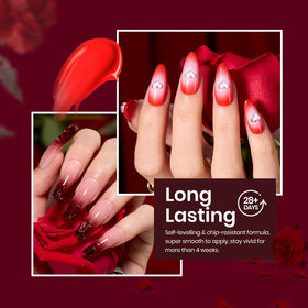 beetles burgundy cream texture on brush showing smooth application benefit: even coverage
