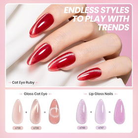 beetles cat eye effect demo showing magnetic shimmer for striking accent nails benefit