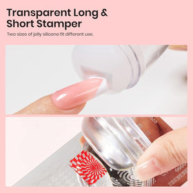 Beetles clear body grip detail for comfortable, visible stamping