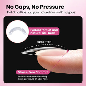 Beetles clear full-cover tip side profile demonstrating thin back edge for seamless adhesion