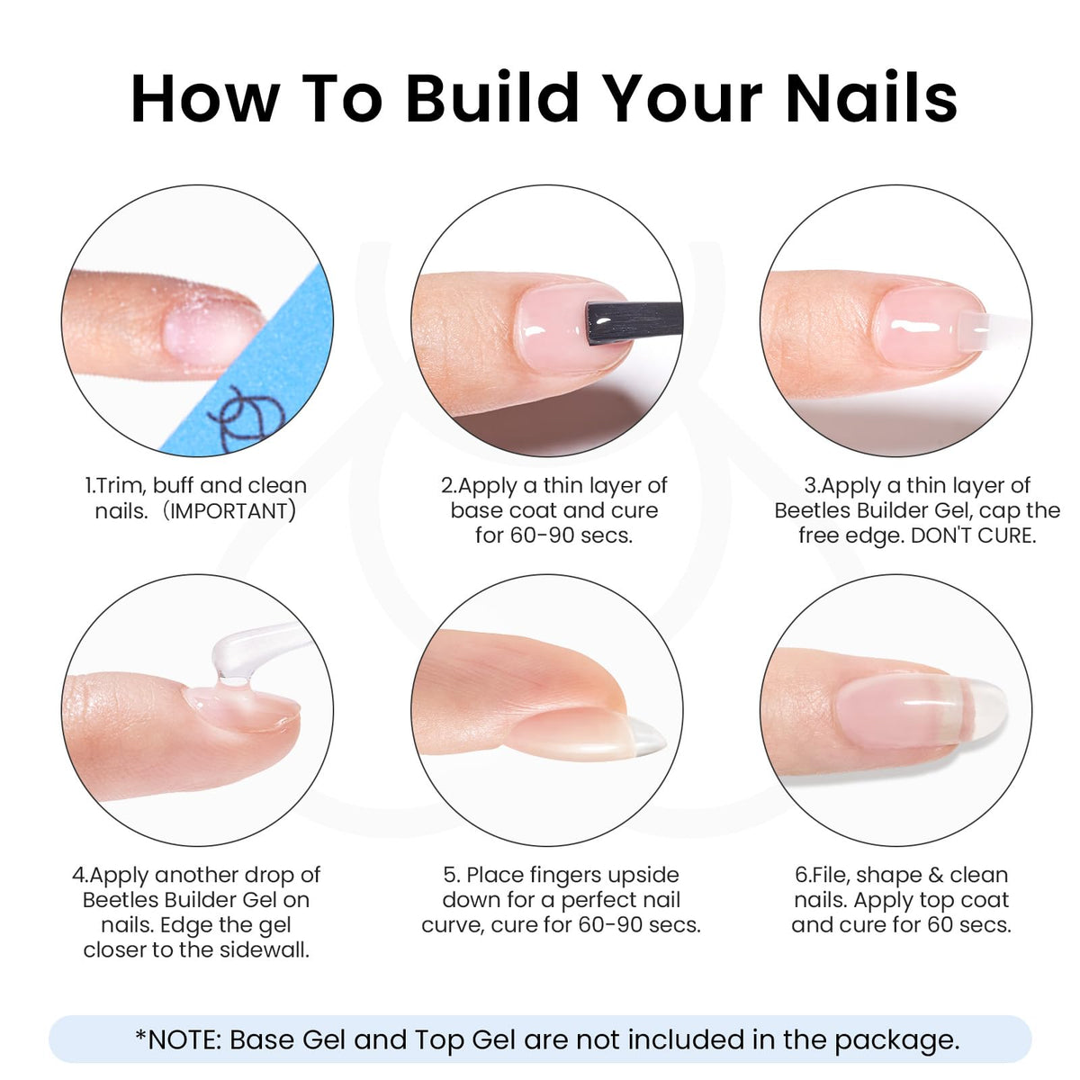 Beetles clear gel sealing rhinestones for secure, long-lasting nail art