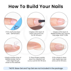 Beetles clear gel sealing rhinestones for secure, long-lasting nail art