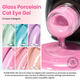 beetles close up cat eye texture on cured nail showing reflective velvet finish benefit
