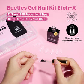 Beetles Gel Polish close-up of pre-etched inner texture for stronger grip