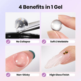 beetles Gel Polish close-up of solid gel texture for precise hand sculpting