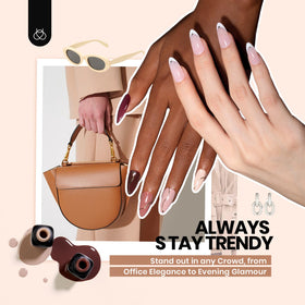 beetles gel polish bottles in a row showing 45 fashion colors for outfit matching