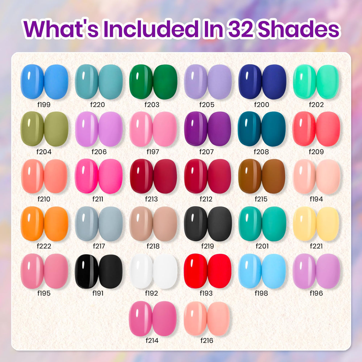 beetles gel polish color fan display illustrating shade range and choice benefit