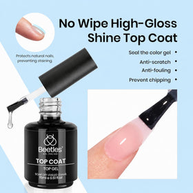 Beetles cured manicure lifestyle shot highlighting durable high-gloss result
