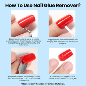 beetles gel polish double-ended cuticle pusher used to pry and clear glue