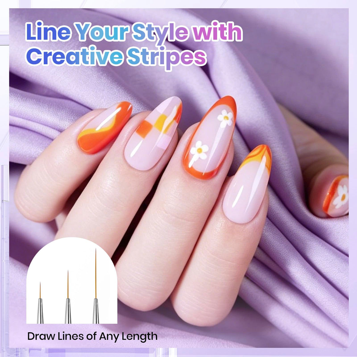 Beetles Gel Polish dotting tips array showing five sizes for precise dots and nail accents