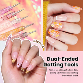 beetles dual-ended dotting tools detail showing graduated sizes for consistent dots and patterns