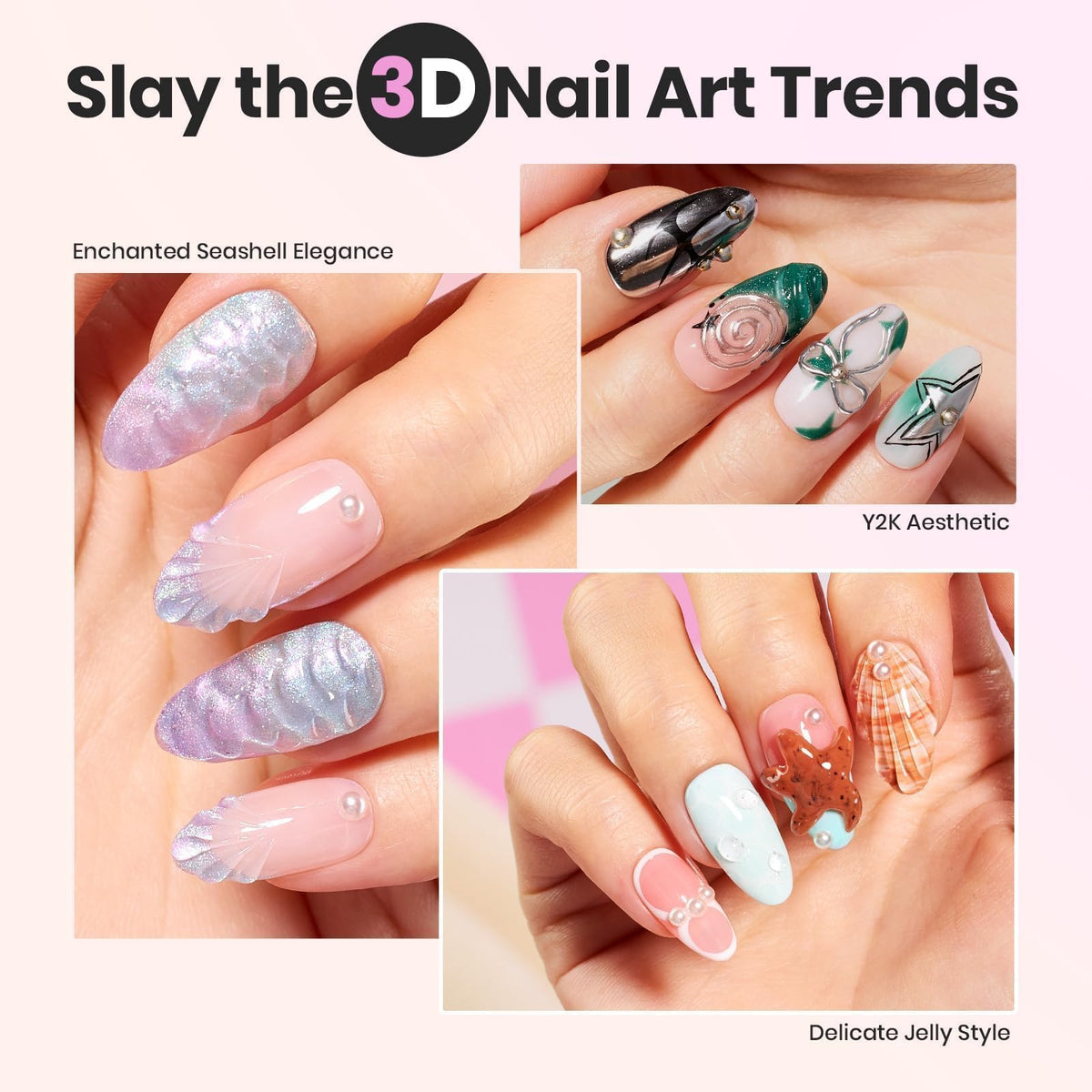 beetles Gel Polish dual forms and 3D molds for repeatable nail shapes
