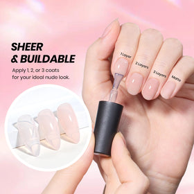 Beetles Gel Polish French tip stickers sheet with guides to achieve precise tip shapes