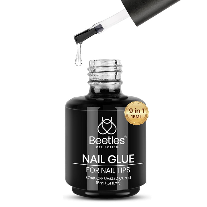 beetles gel polish front bottle showing clear 15ml label and professional look