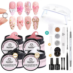 beetles Gel Polish front packaging showing full kit and tools for easy setup
