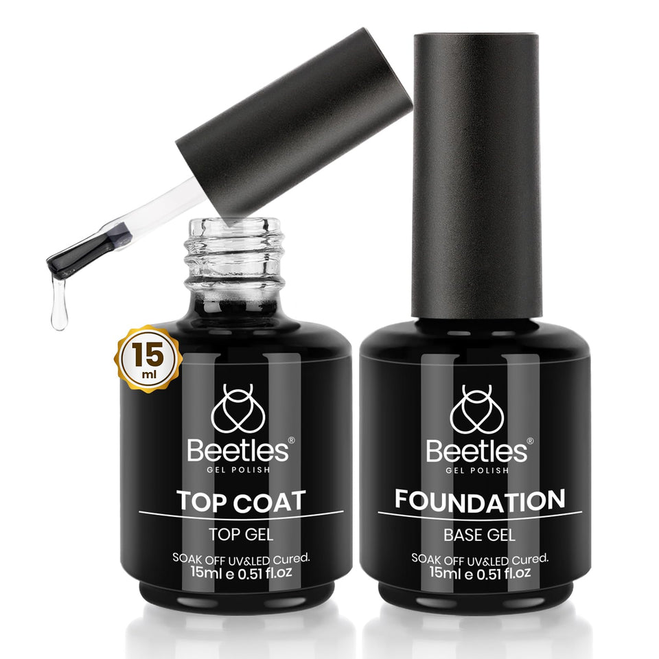 beetles front packaging showing both 15ml bottles and contents benefit long-lasting kit