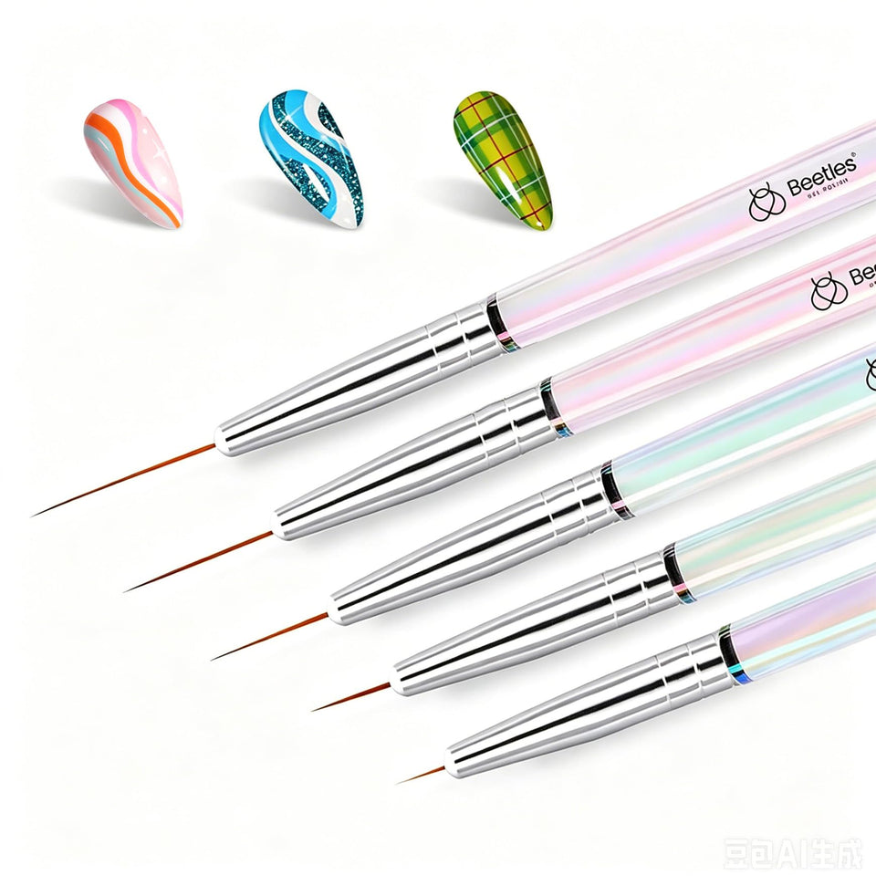 beetles front packaging showing the five brushes and benefits