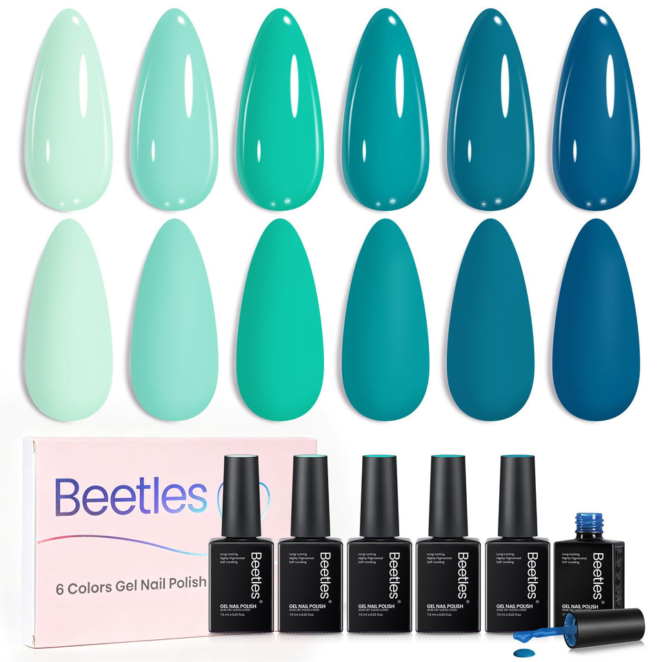 Beetles front packaging showing Ocean Haven collection, clear kit presentation and color promise