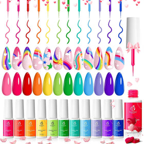 beetles front packaging showing 12 neon gel liners and built-in brushes for fast application