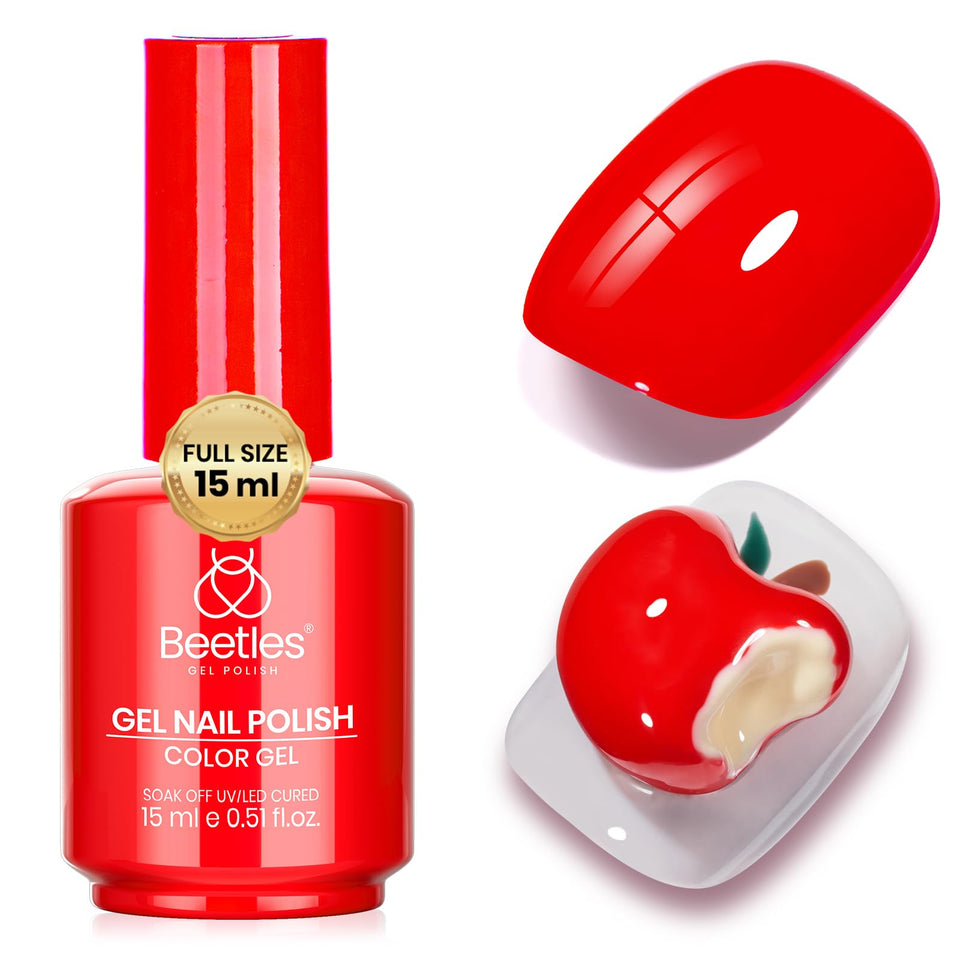 Beetles bottle front packaging showing vivid red and easy identification