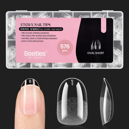 Beetles front packaging showing 576-piece kit and short oval benefit