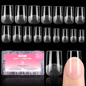 Beetles gel nail tips front packaging showing full 320-piece kit and benefit of variety