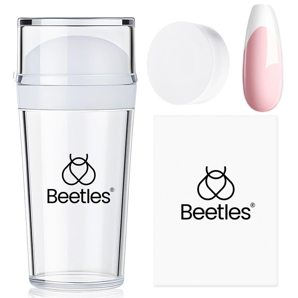 Beetles front packaging showing stamper kit and scraper for easy nail art