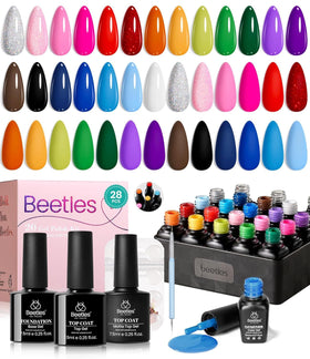beetles front packaging showing full 20-color summer kit and tools for easy selection