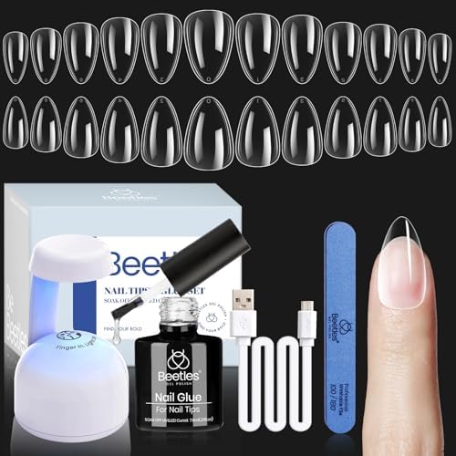 beetles front packaging showing complete gel nail kit and components for easy setup