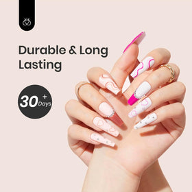 Beetles Gel Base Coat applied to natural nail demonstrating improved adhesion