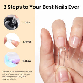 Beetles Gel Polish curing tips under UV/LED lamp for fast reliable set