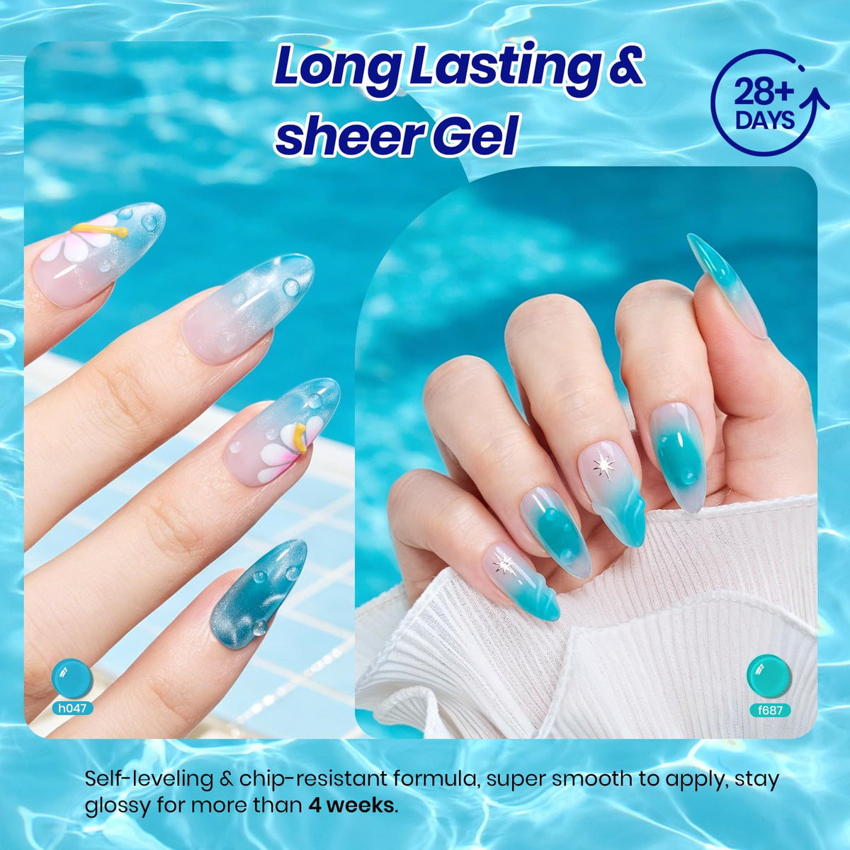 Beetles gel being applied during a DIY manicure to demonstrate easy layering and curing benefits