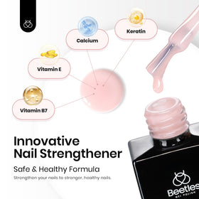 Beetles Gel Polish bottle close-up showing brush and lid for precise application