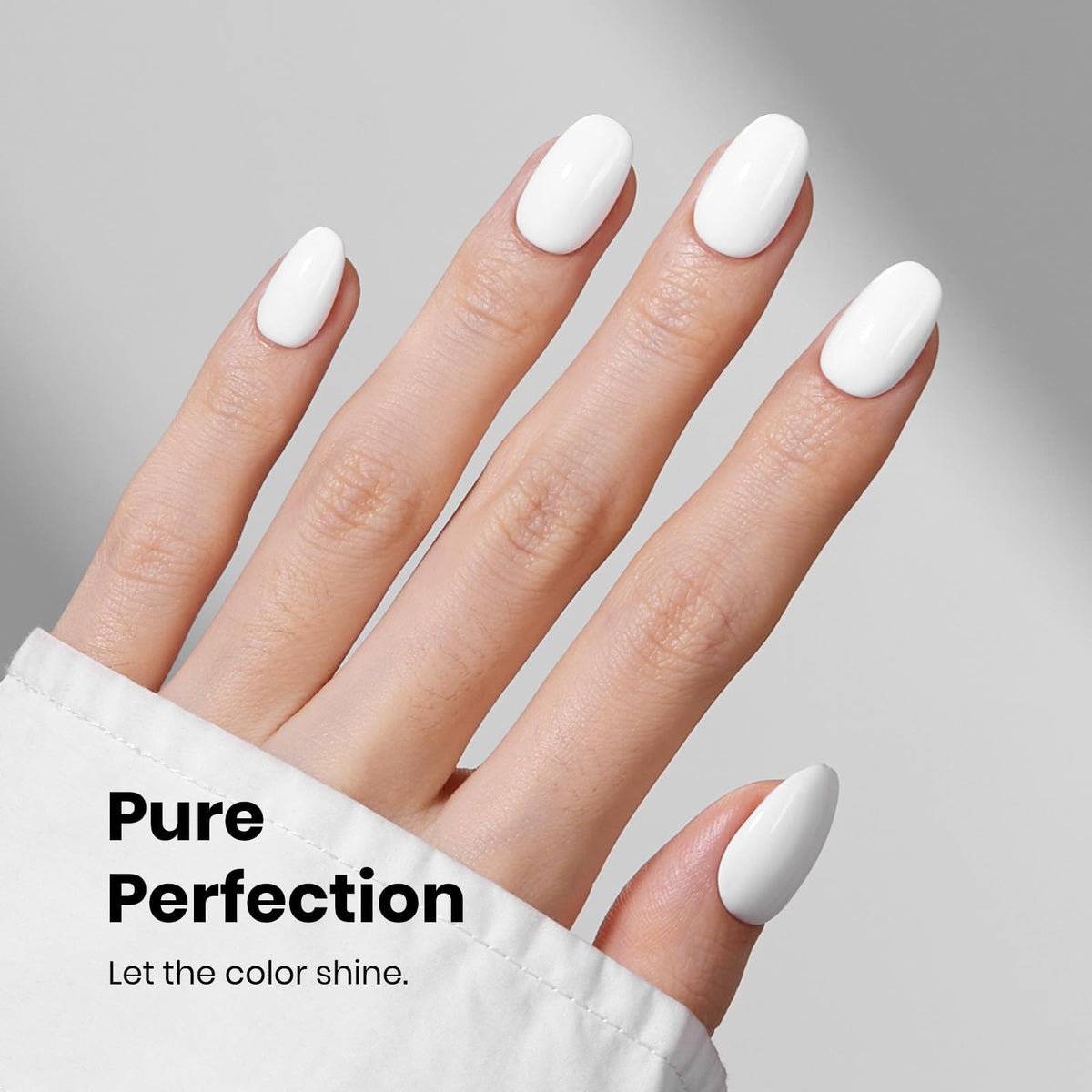 Beetles Gel Polish close-up texture revealing dense pigment for crisp white tips