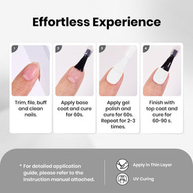 Beetles Gel Polish applied in French tip manicure for clean, salon-quality look