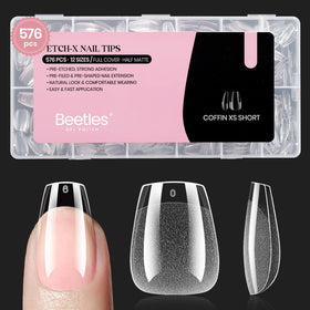 beetles Gel Polish front packaging showing 576-piece set and benefits