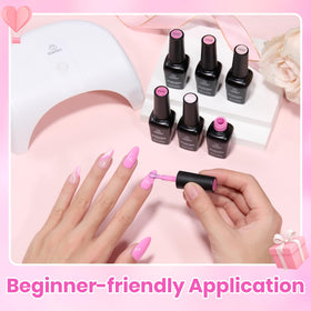 Beetles Gel Polish in-use during a DIY manicure demonstrating ease