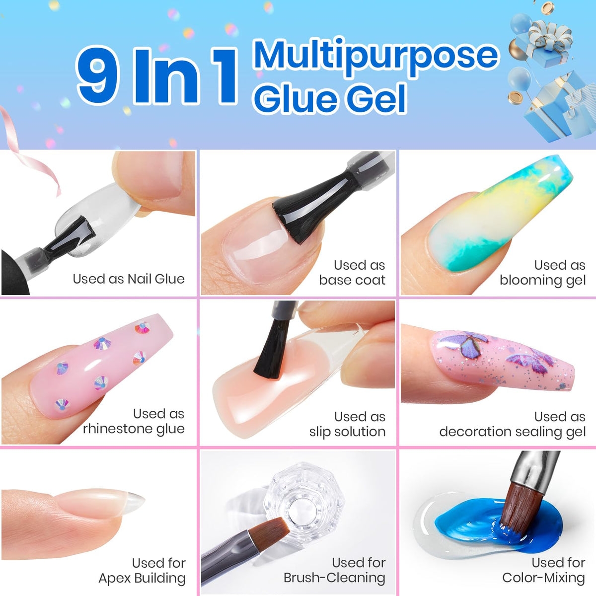 beetles gel polish applied to acrylic tip demonstrating secure adhesion benefit