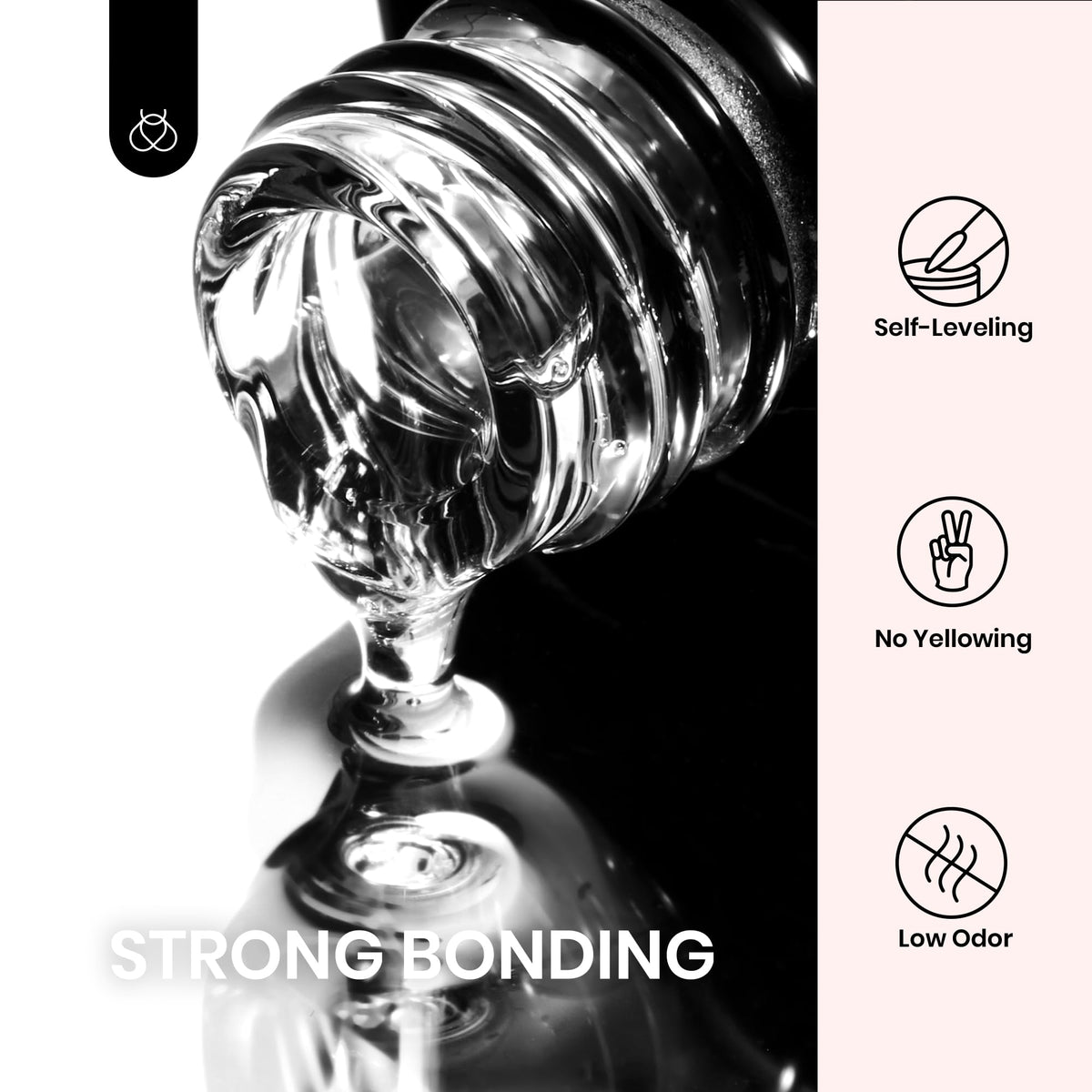 Beetles Gel Polish kit in use applying tip with lamp for durable bond
