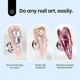 Beetles Gel Polish precision nozzle close-up for accurate sculpting and controlled flow