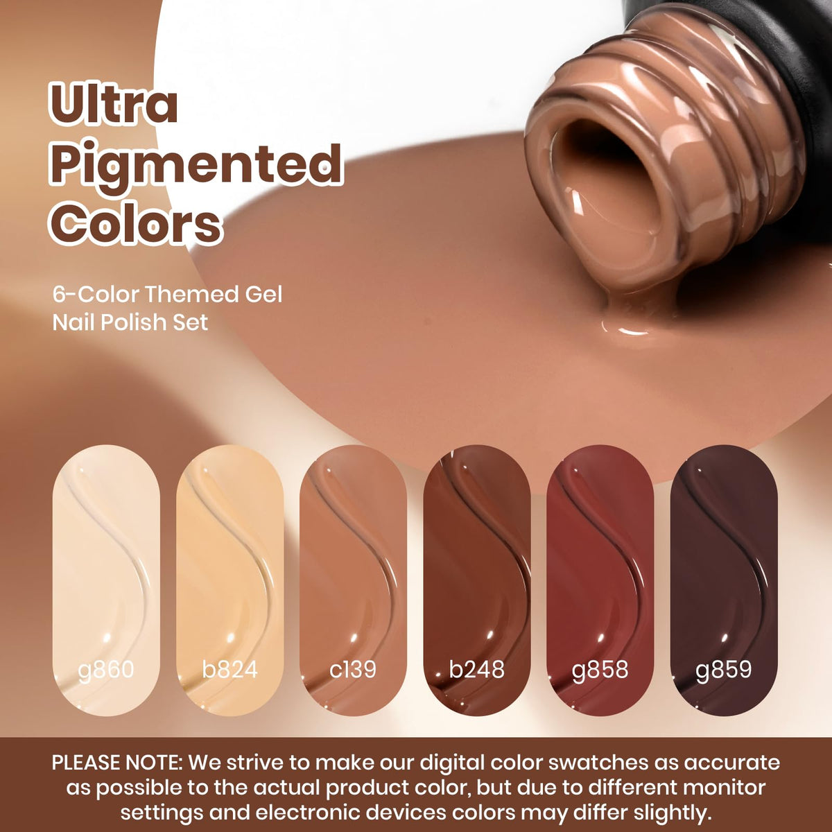 beetles Gel Polish open bottles overhead displaying color variety and creamy texture