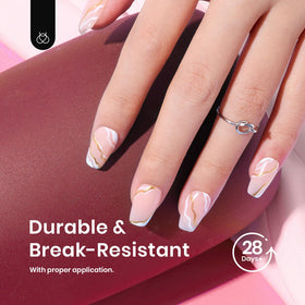 beetles Gel Polish layout displaying all tips to show quantity and sizes
