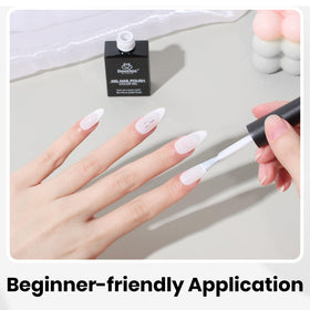 Beetles Gel Polish next to a ruler to show 10ml size for travel and storage