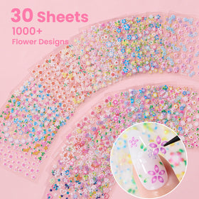 Beetles Gel Polish sheet layout close-up showing many design choices