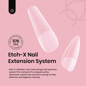 beetles Gel Polish size chart and numbered tips for perfect fit