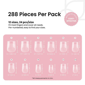 Beetles Gel Polish numbered sizes on tips for quick sizing